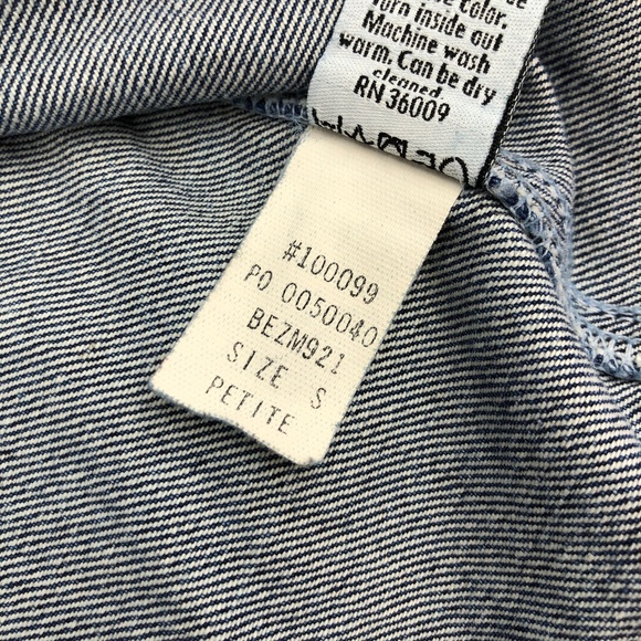 Calvin Klein CK Vintage Denim Jean Vest - Picture 6 of 7